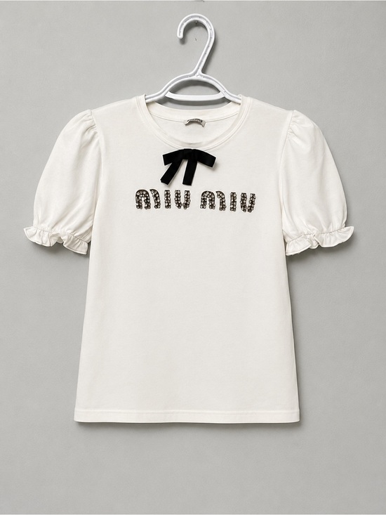Miu Miu Tops - Miu Miu Puff Sleeve Top